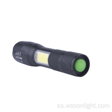 Nuevo actualizado 2 en 1 Two Light Source láser Logotipo Tactical Tactical COB USB LED recargable LED LED